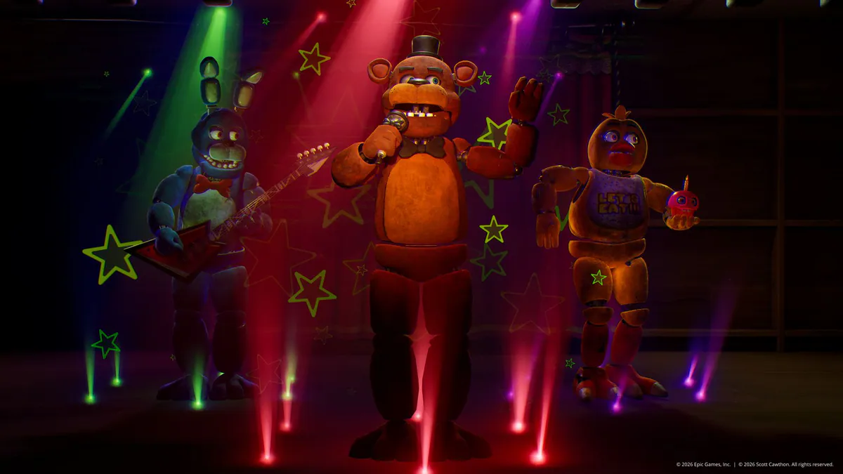 Fortnite: los skins de Five Nights at Freddy's tienen un daño permanente único - Captura de contexto