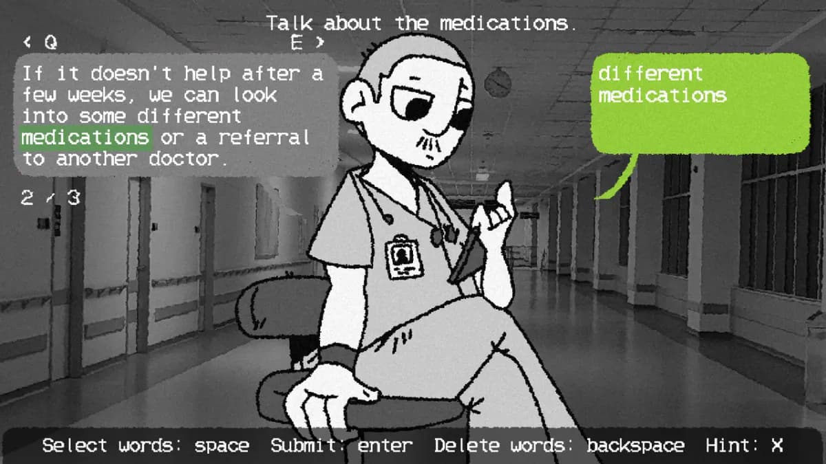 Patience is a Virtue: el puzzle conversacional que explora el poder y la vulnerabilidad - Captura de contexto
