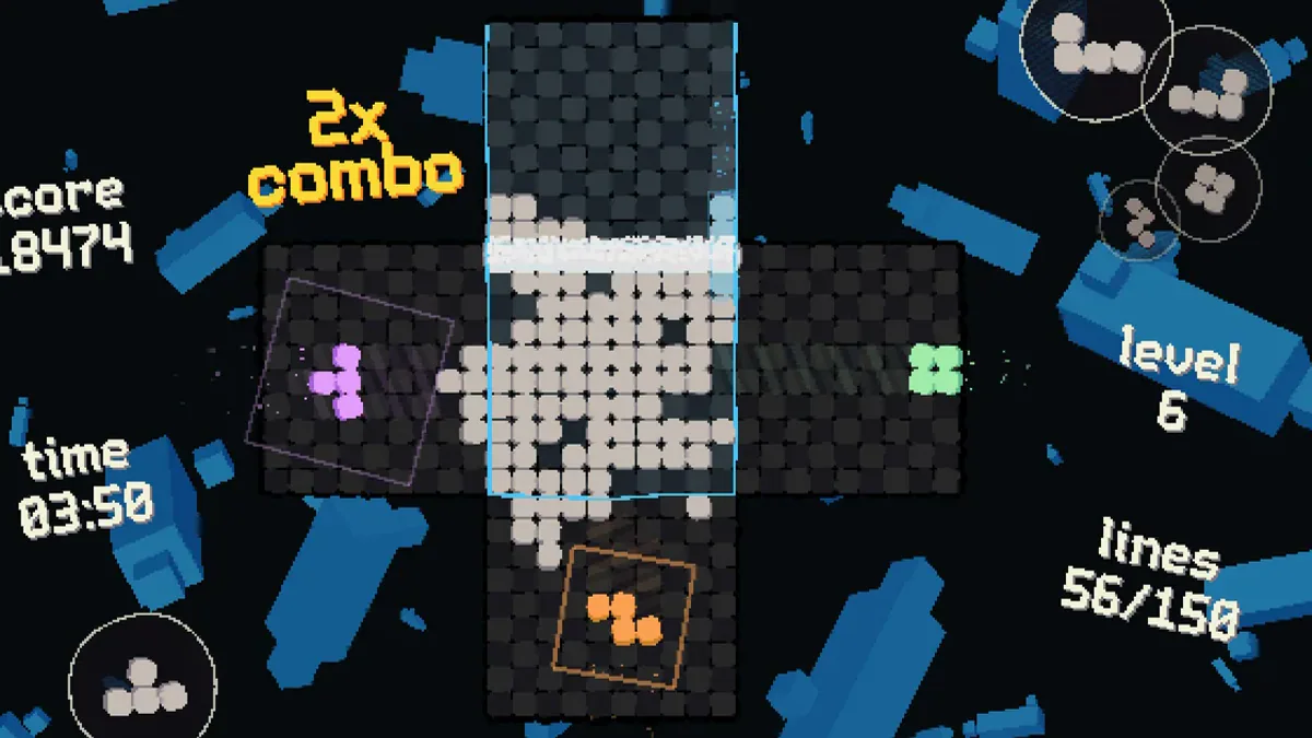 ROTETRA: el Tetris que te obliga a girar la pantalla y vigilar cuatro frentes a la vez